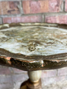 Florentine Gilt and White Occasional Table
