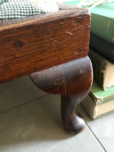 Vintage tapestry stool