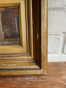 A Rustic Kitchen: Small Antique Oil