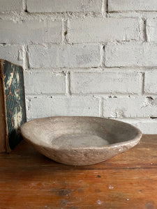 Large Antique Marble Bowl