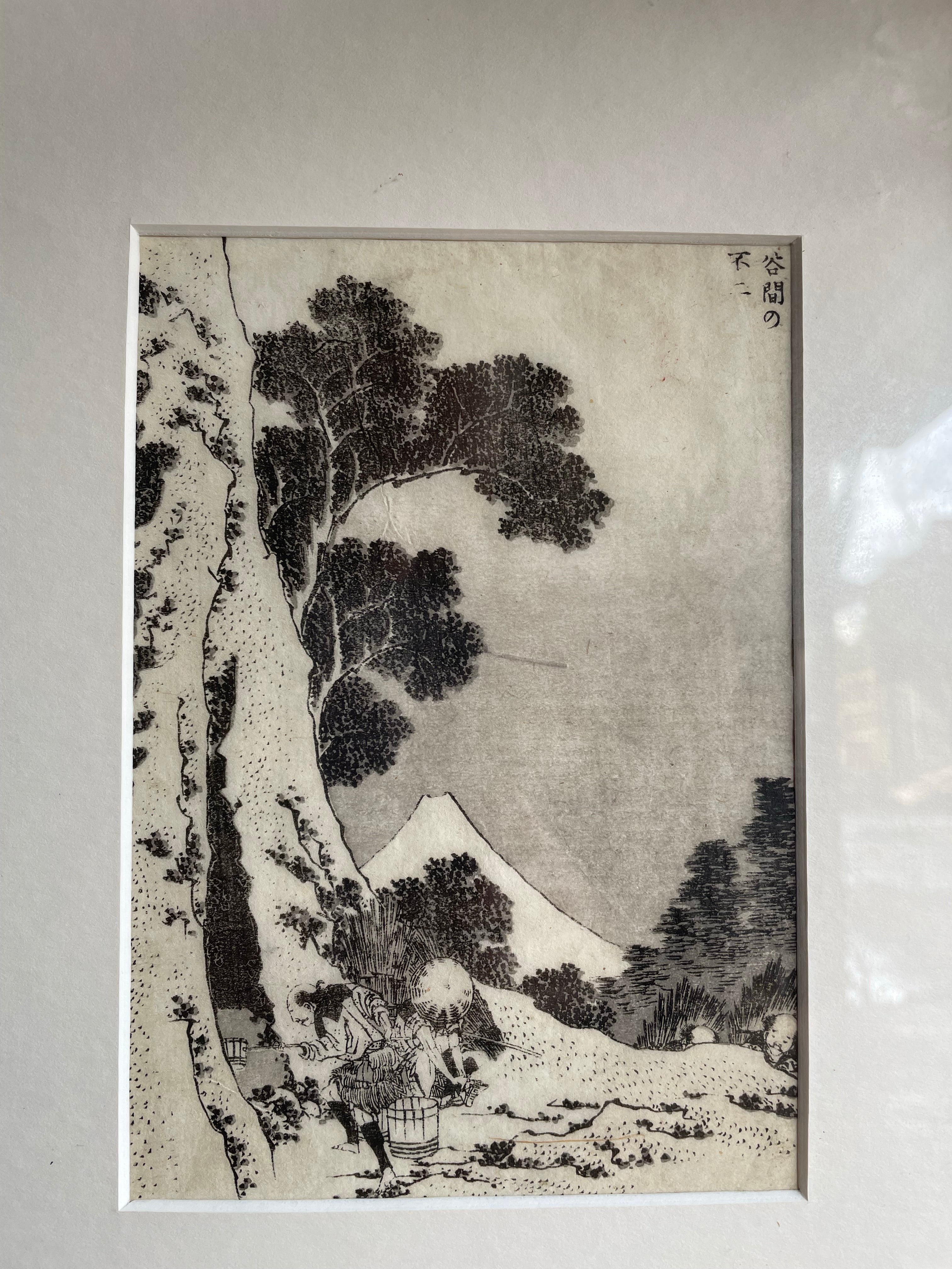 19th Century Japanese Etching On Rice Paper