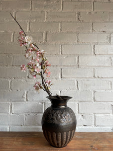 Victorian Hammered Metal Vase