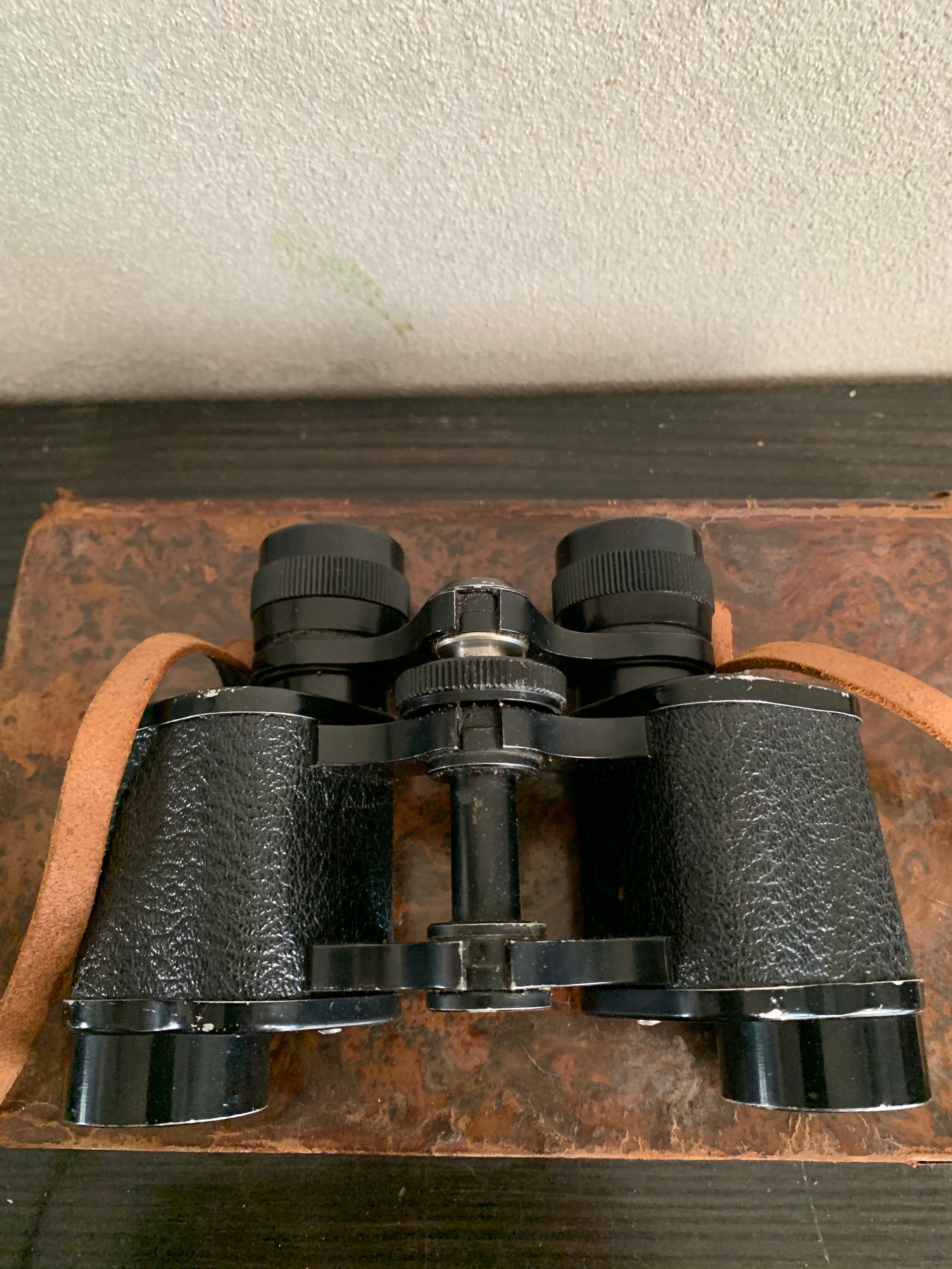 Vintage binoculars with original box