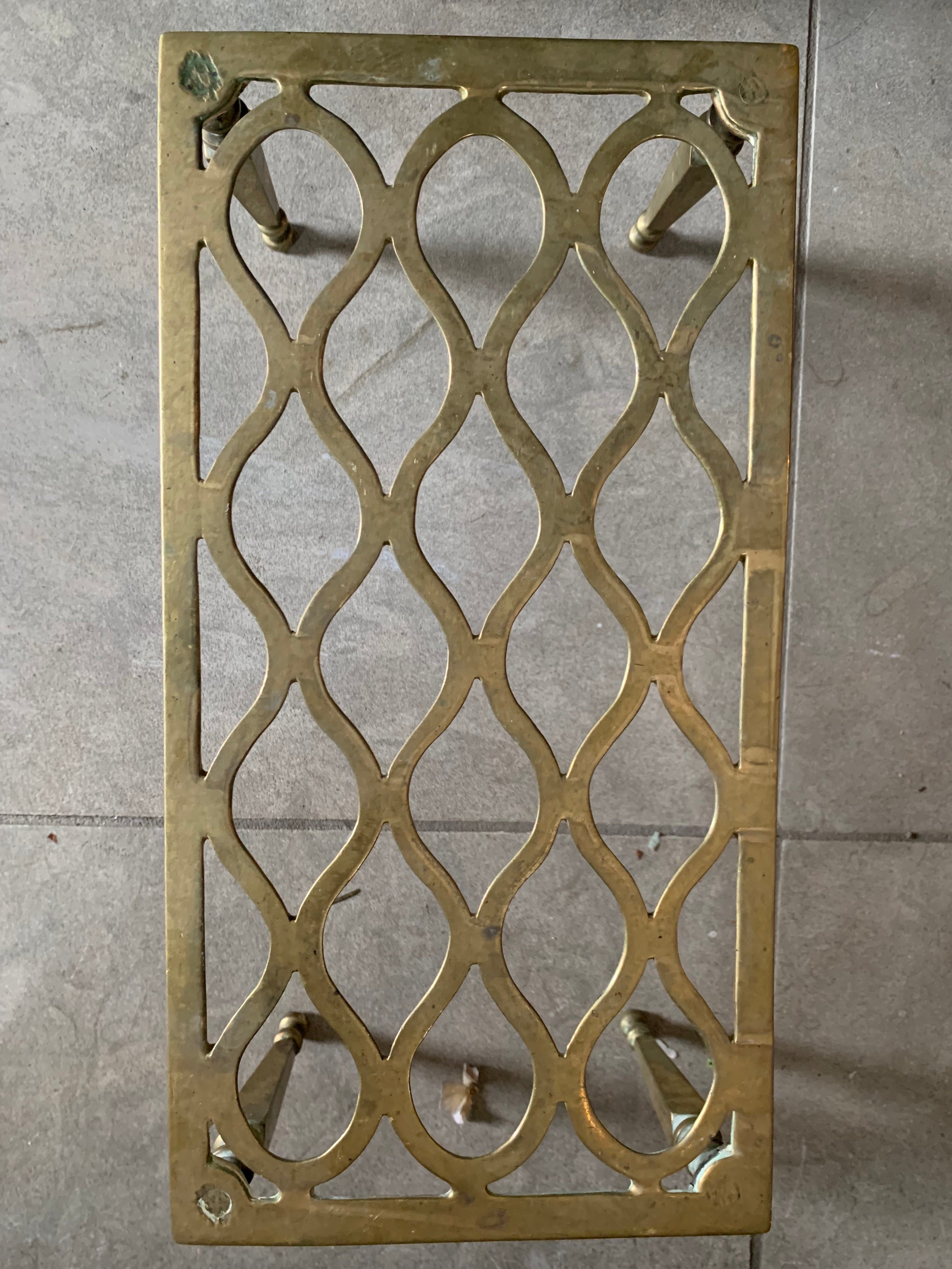 Brass Standing Trivet