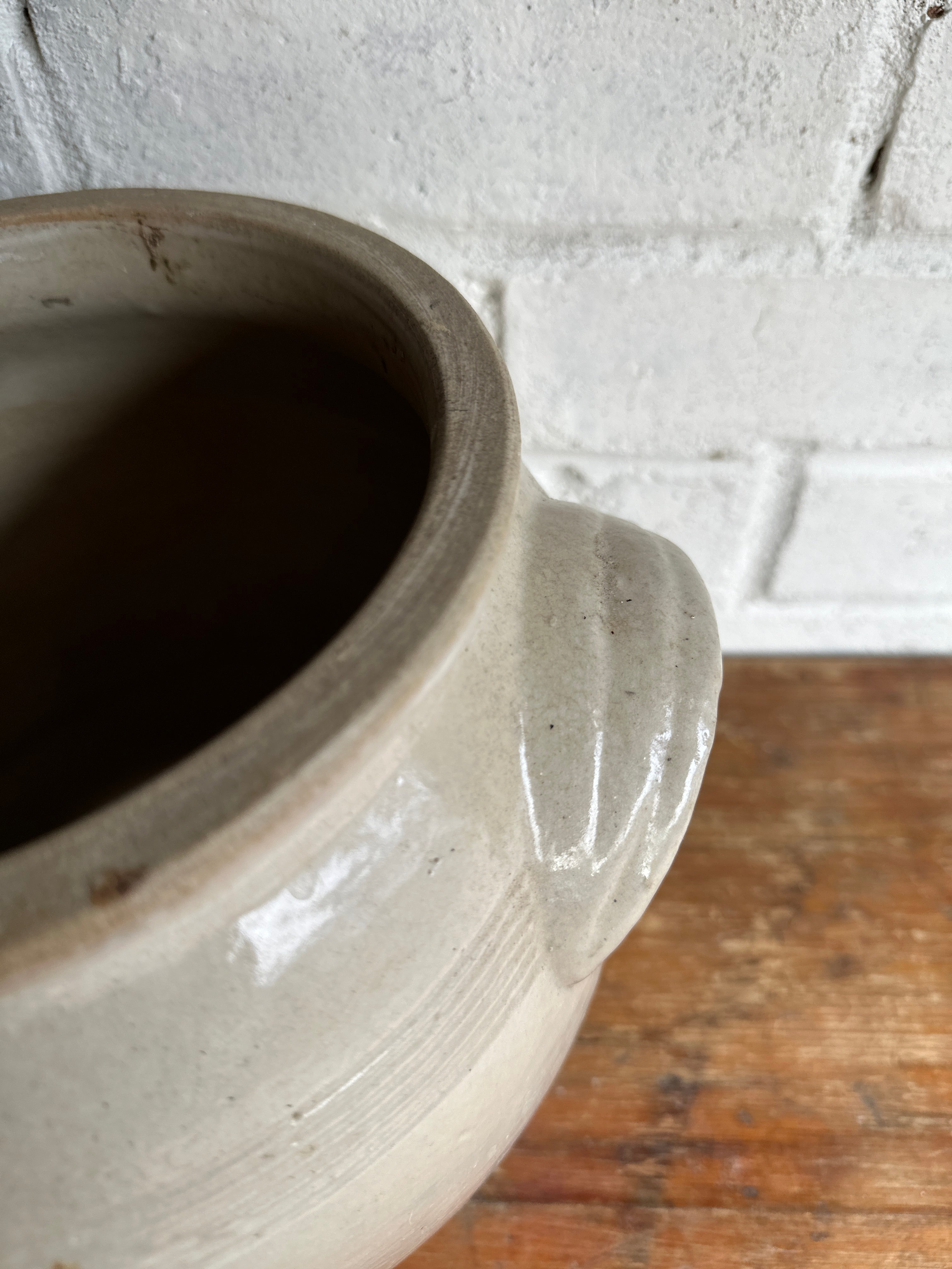 Stoneware Confit Jar French Storage Pot