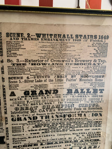 1800s Theatre Poster