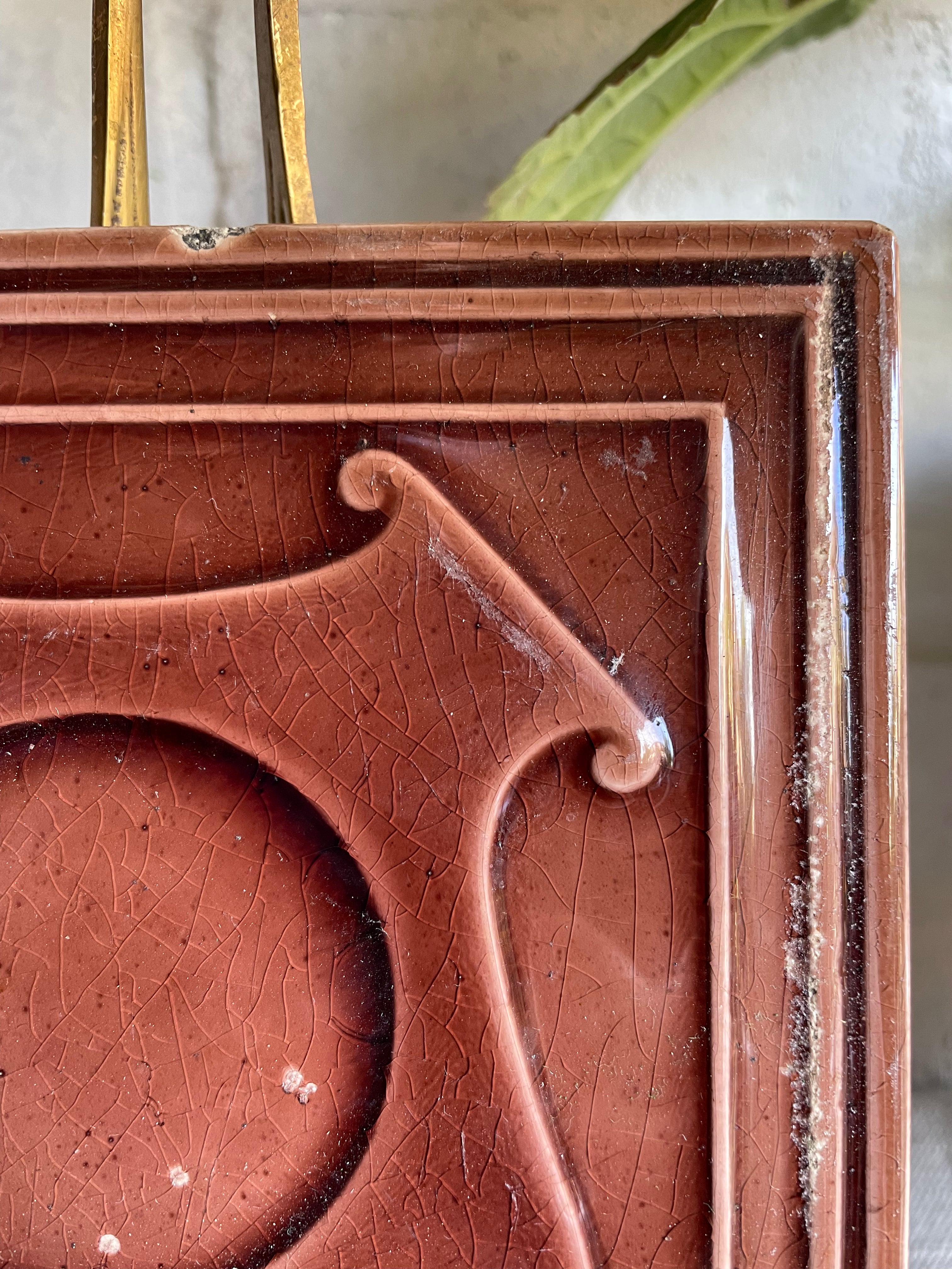Victorian Pottery Tile
