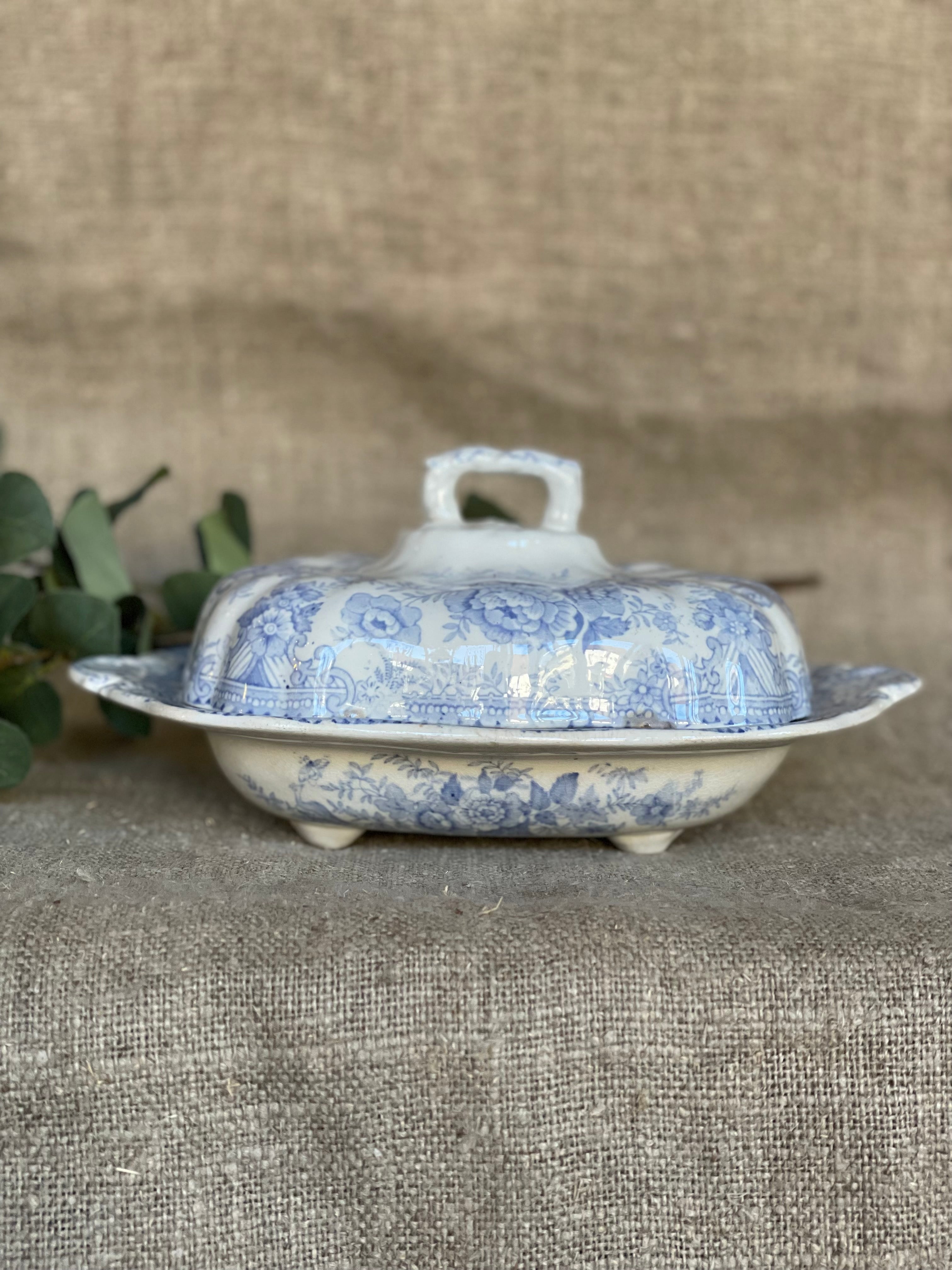 Small English Transferware Soupiere