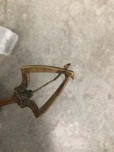 Vintage Retractable Brass Ice Claw