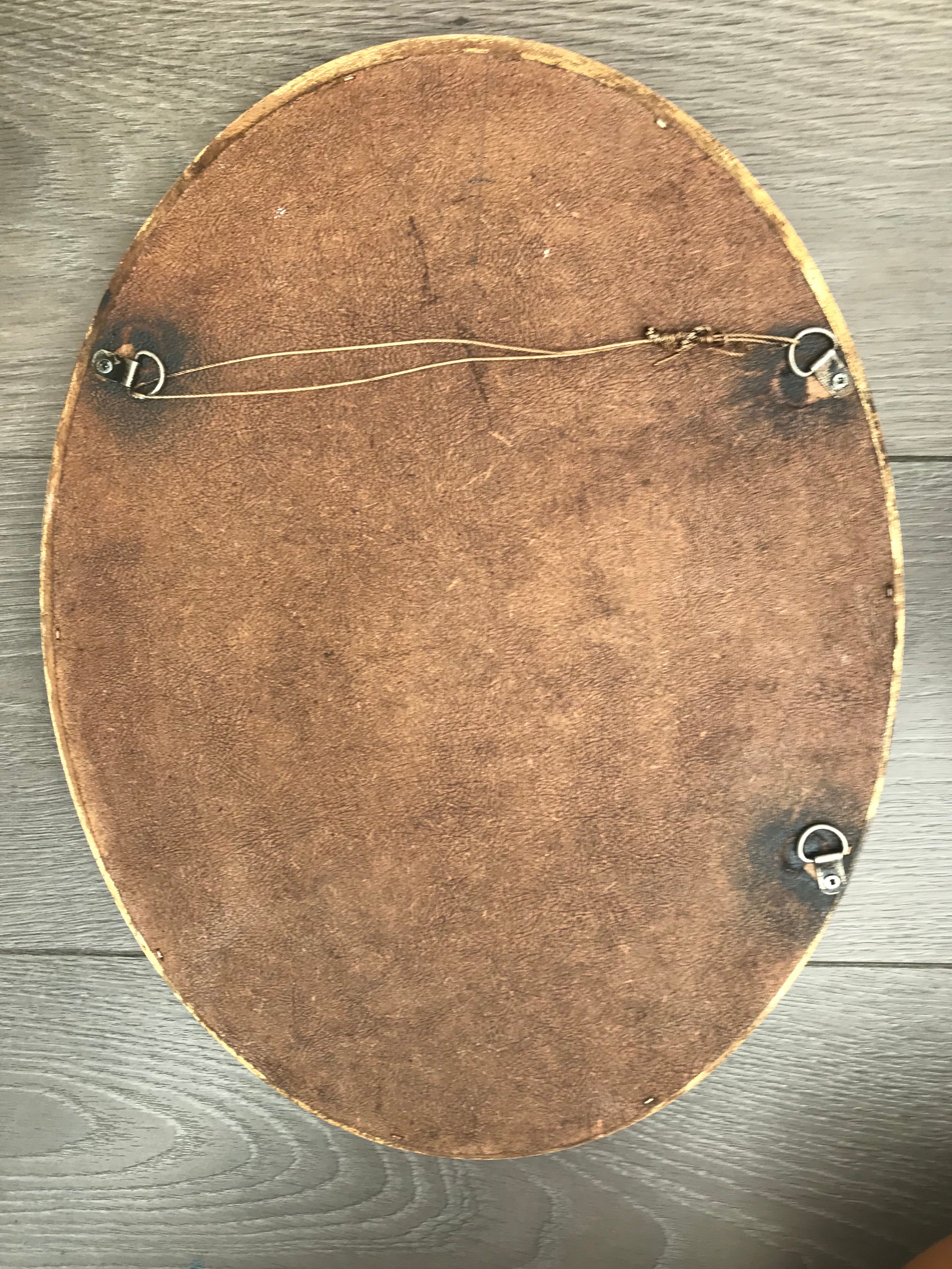 Oval Gold Vintage Mirror
