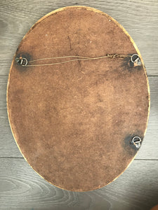 Oval Gold Vintage Mirror