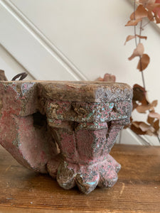 Wooden Carved Antique Candle Bracket 2
