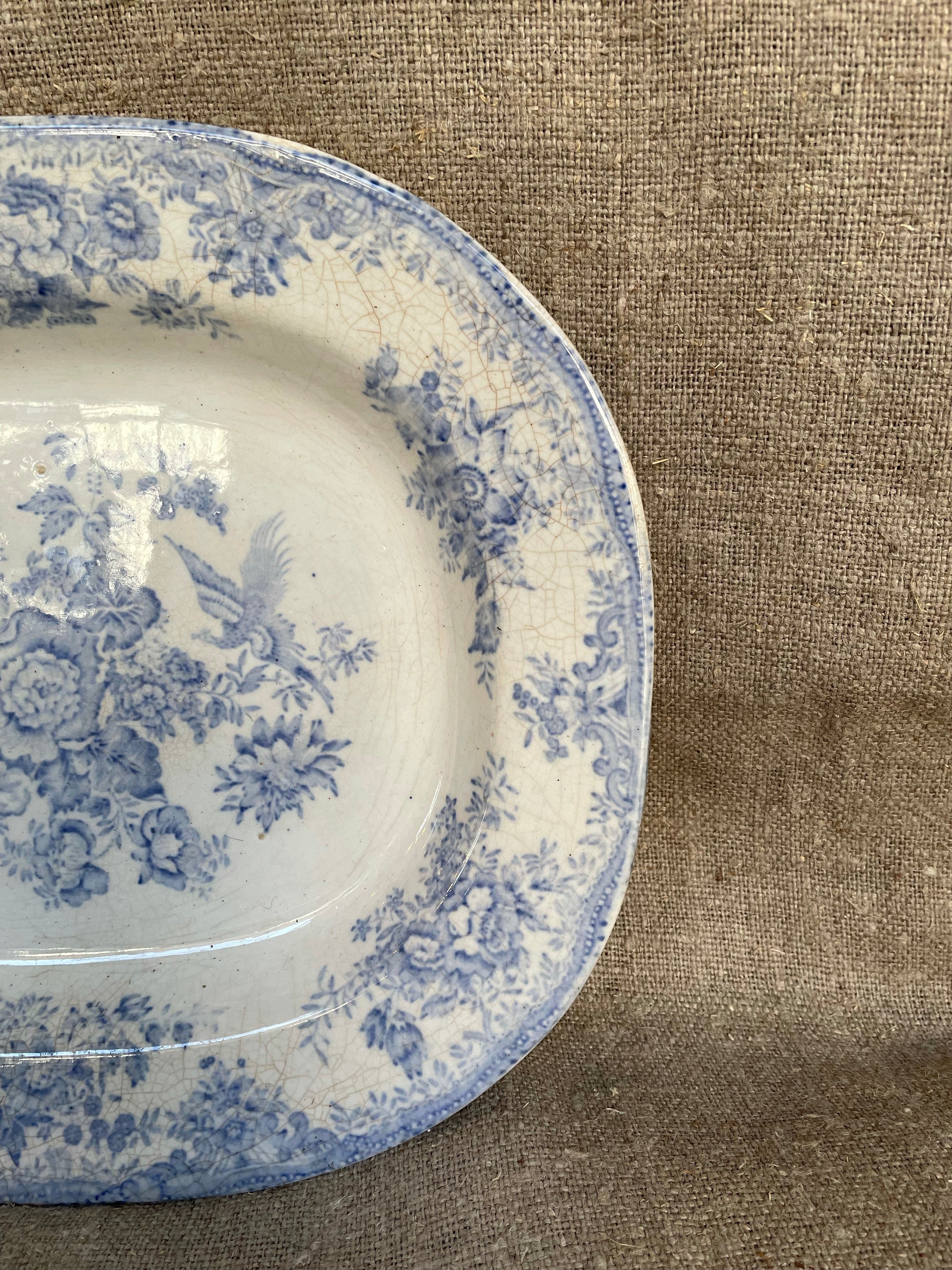 Vintage English Transferware Platter - Small