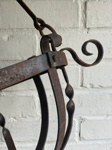Victorian Iron Work Hanging Basket