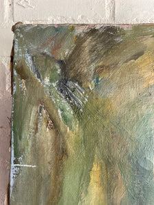 Gentleman with Glasses: French Oil on Canvas