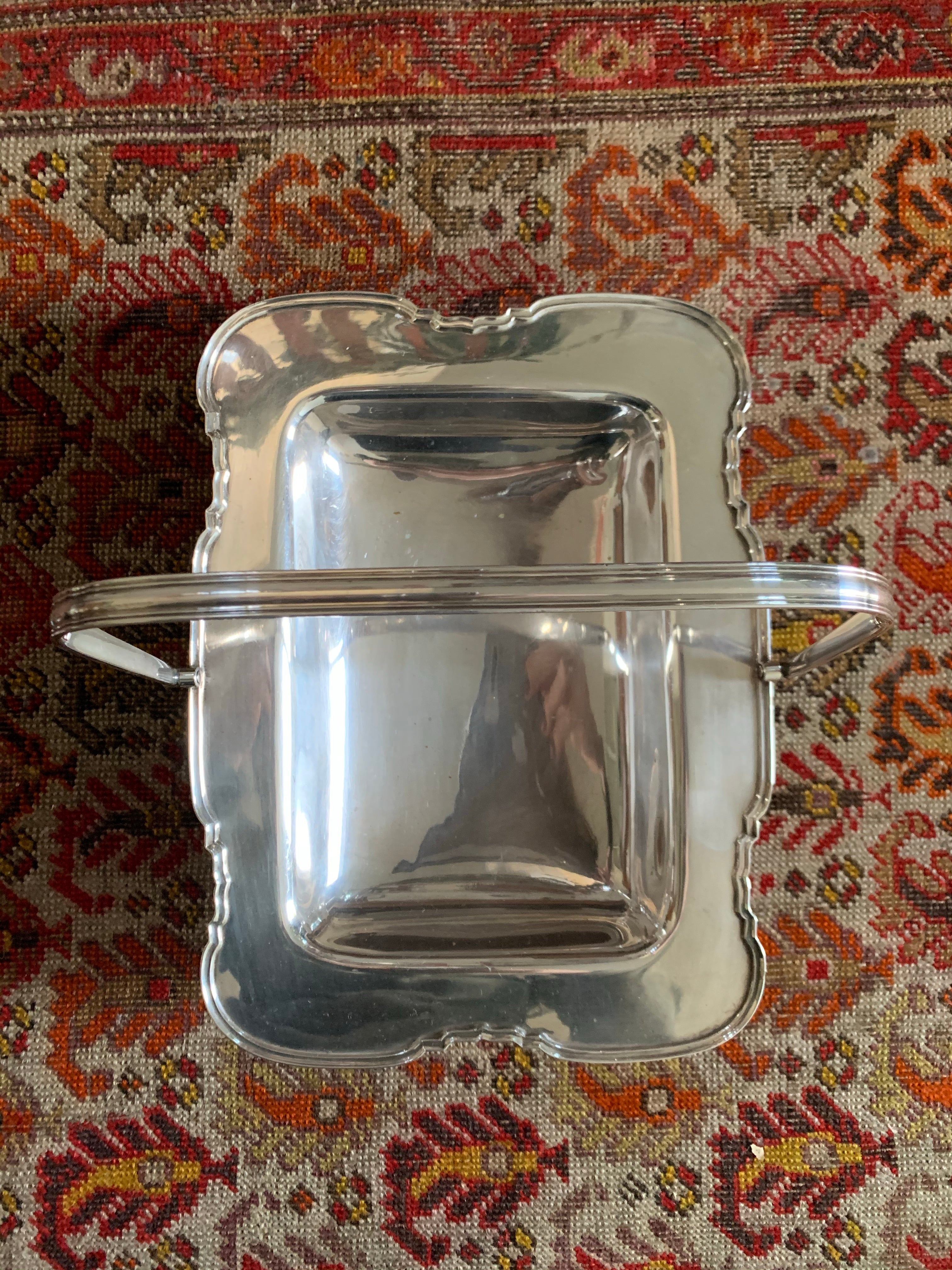 Vintage silver-plated basket