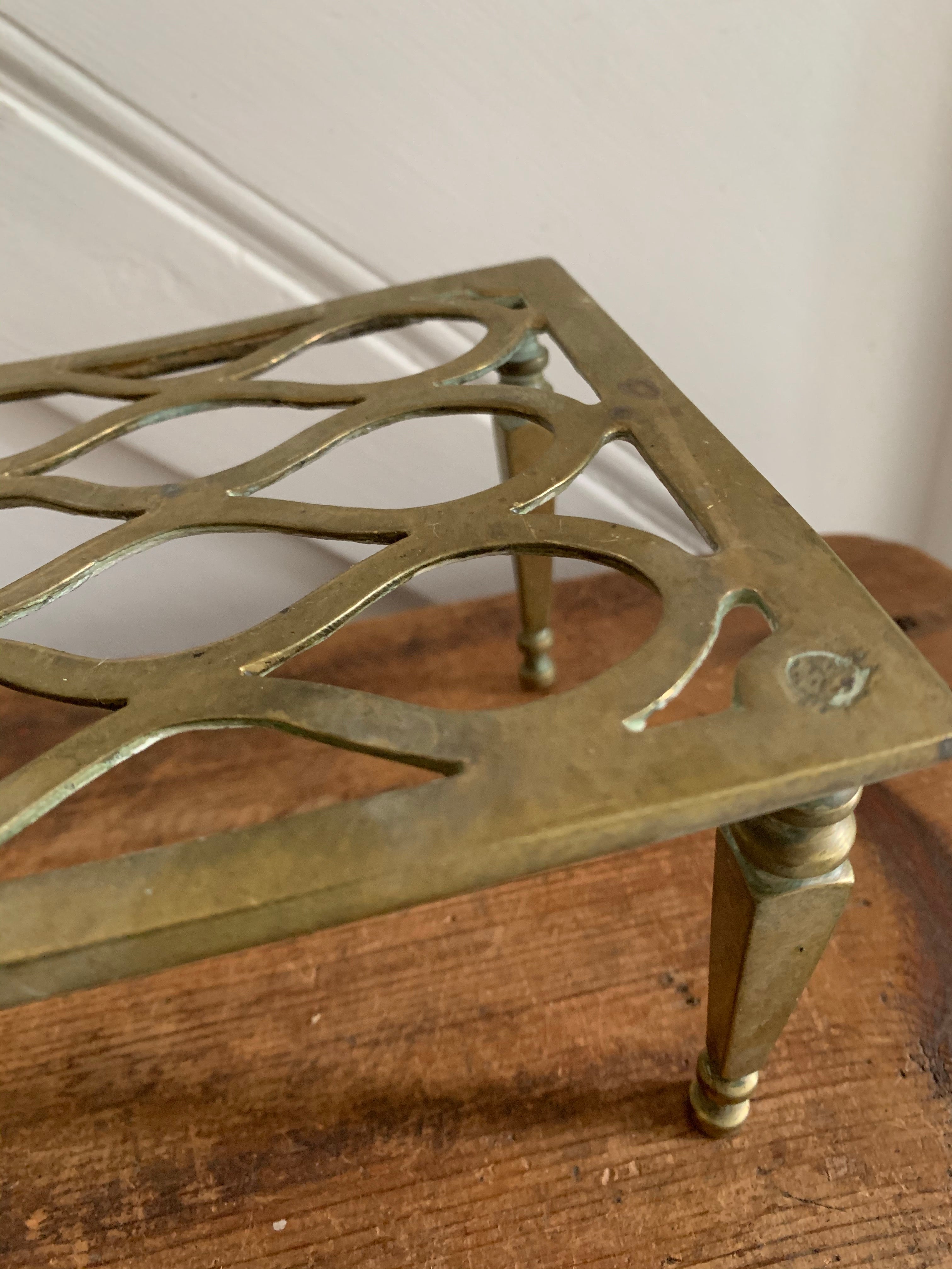 Brass Standing Trivet