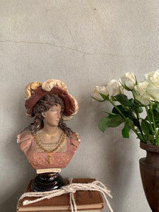 Antique Plaster Bust of "Gretchen"