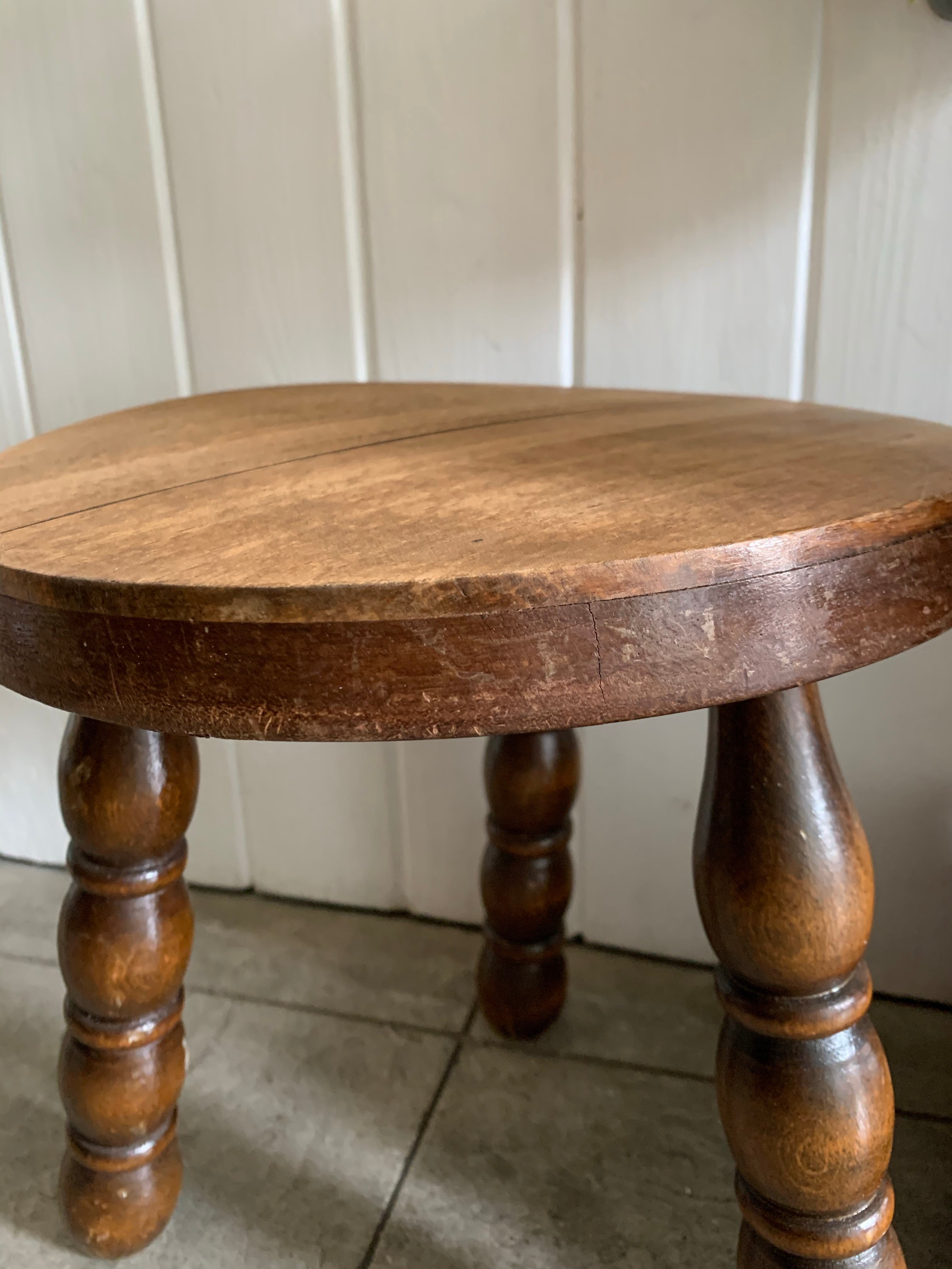 French Vintage Milking Stool 2
