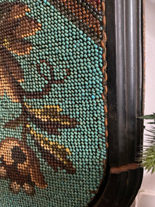 19th Century Beaded Decorative Tray