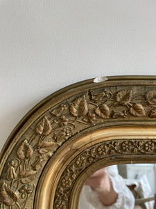 Large Antique French Gilt Mirror