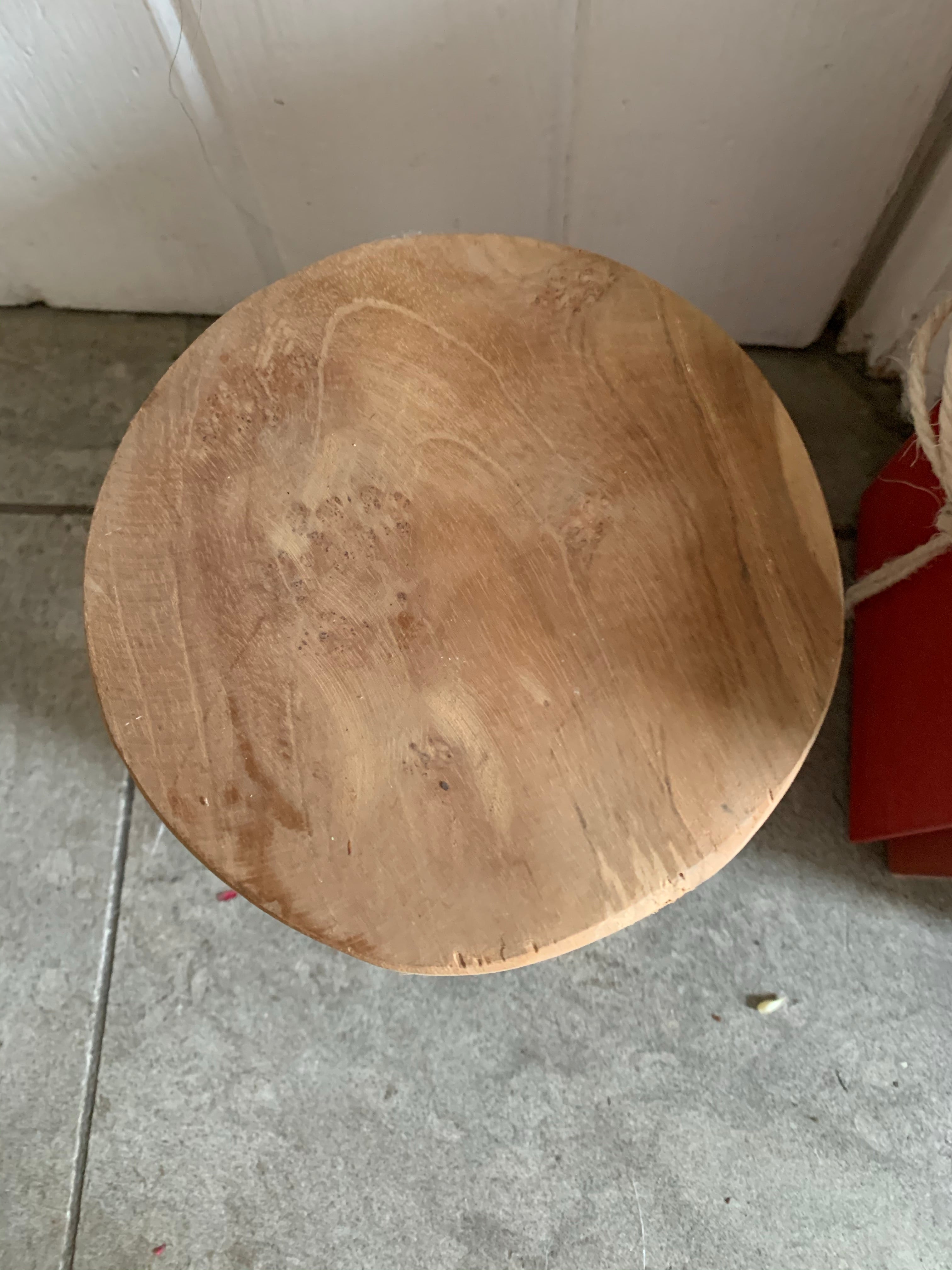 Miniature Teak Stool