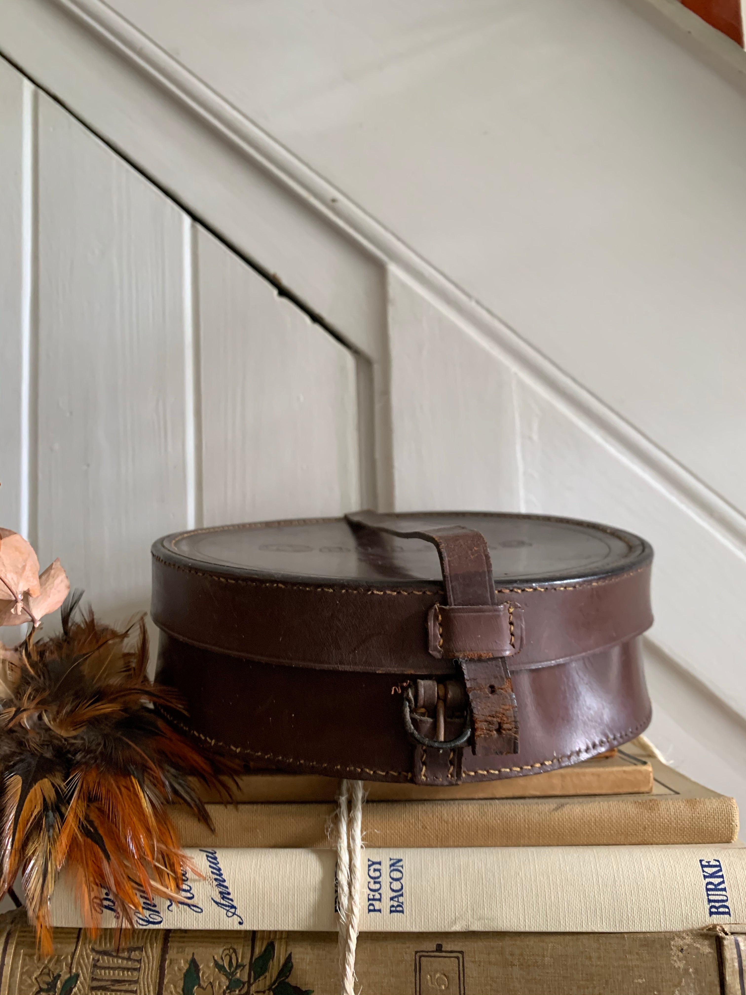 Old Leather Collar Box