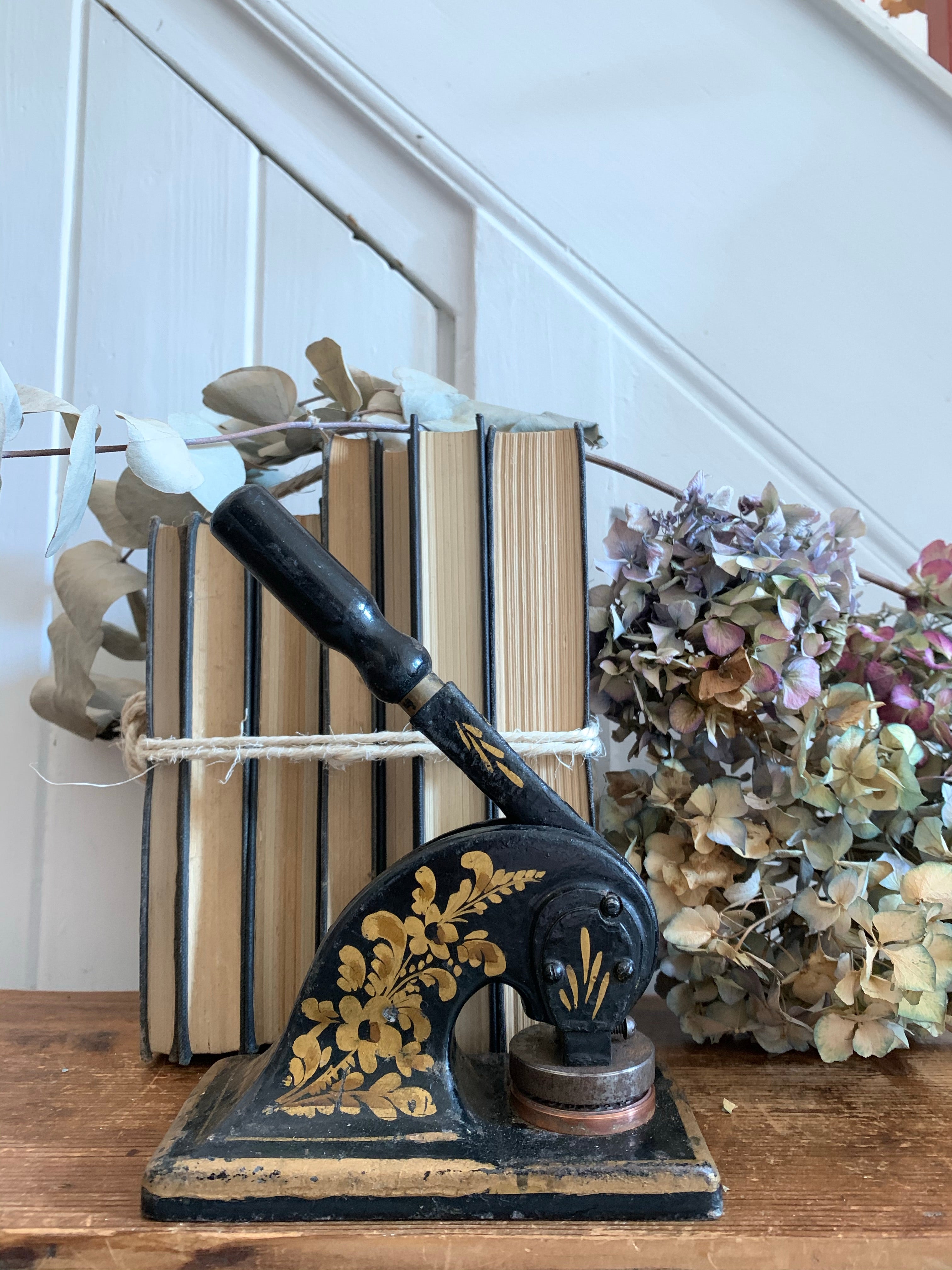 Antique Cast Iron Desk Stamp