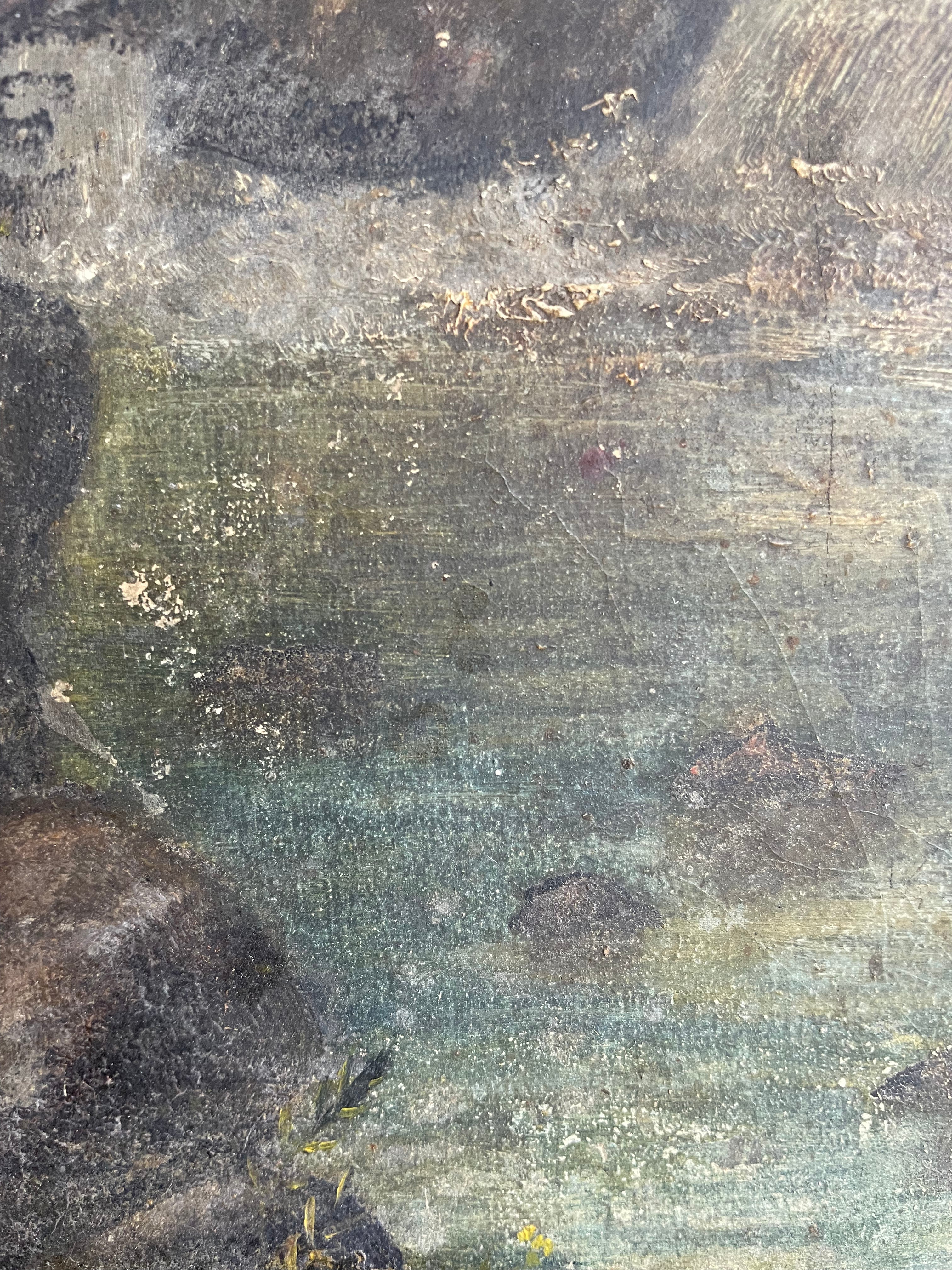Moody Woods: Antique Oil on Board