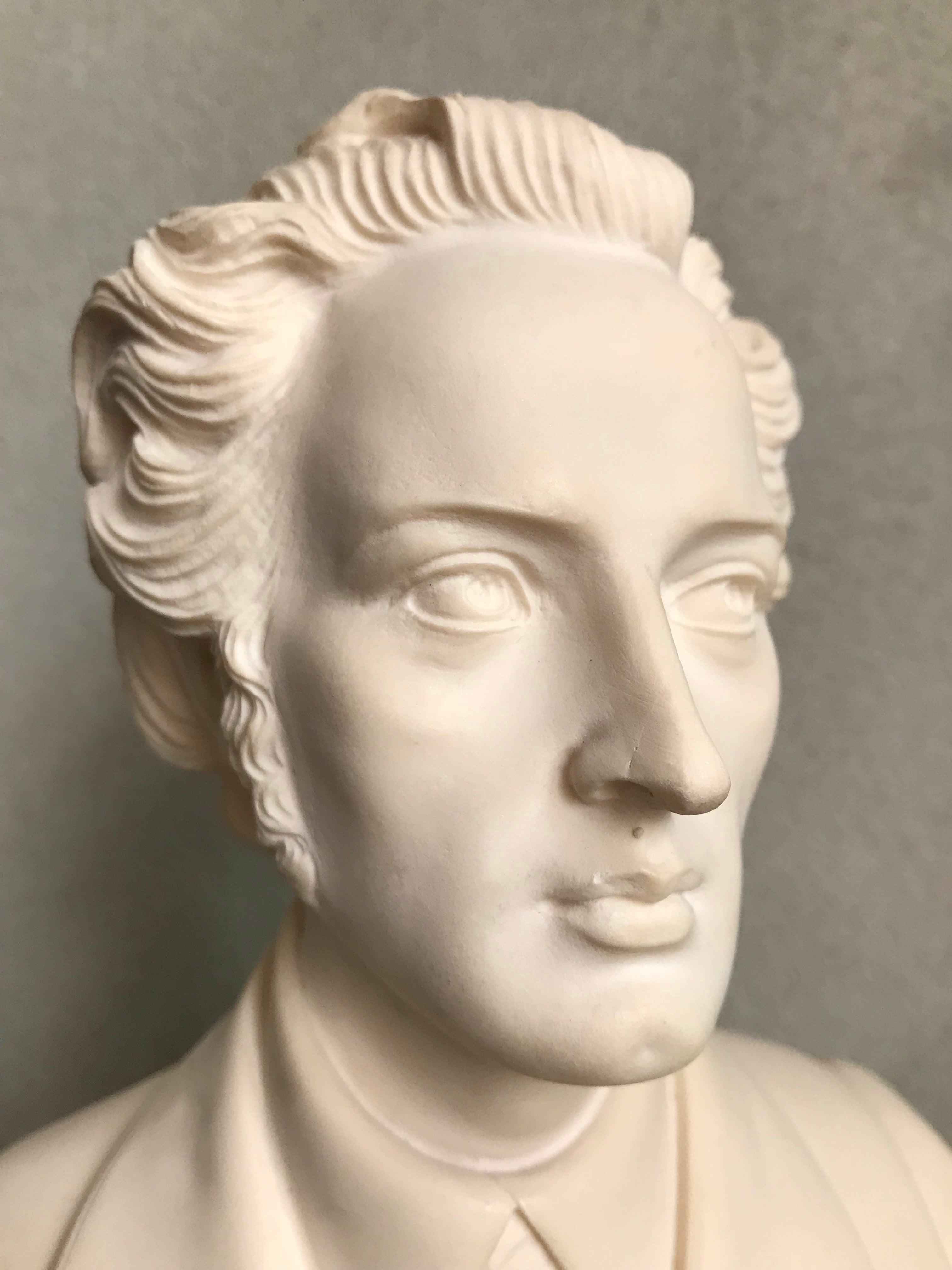 Signed Italian Bust of Chopin