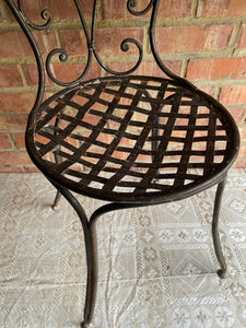 Beautiful Old Wrought Iron Chair