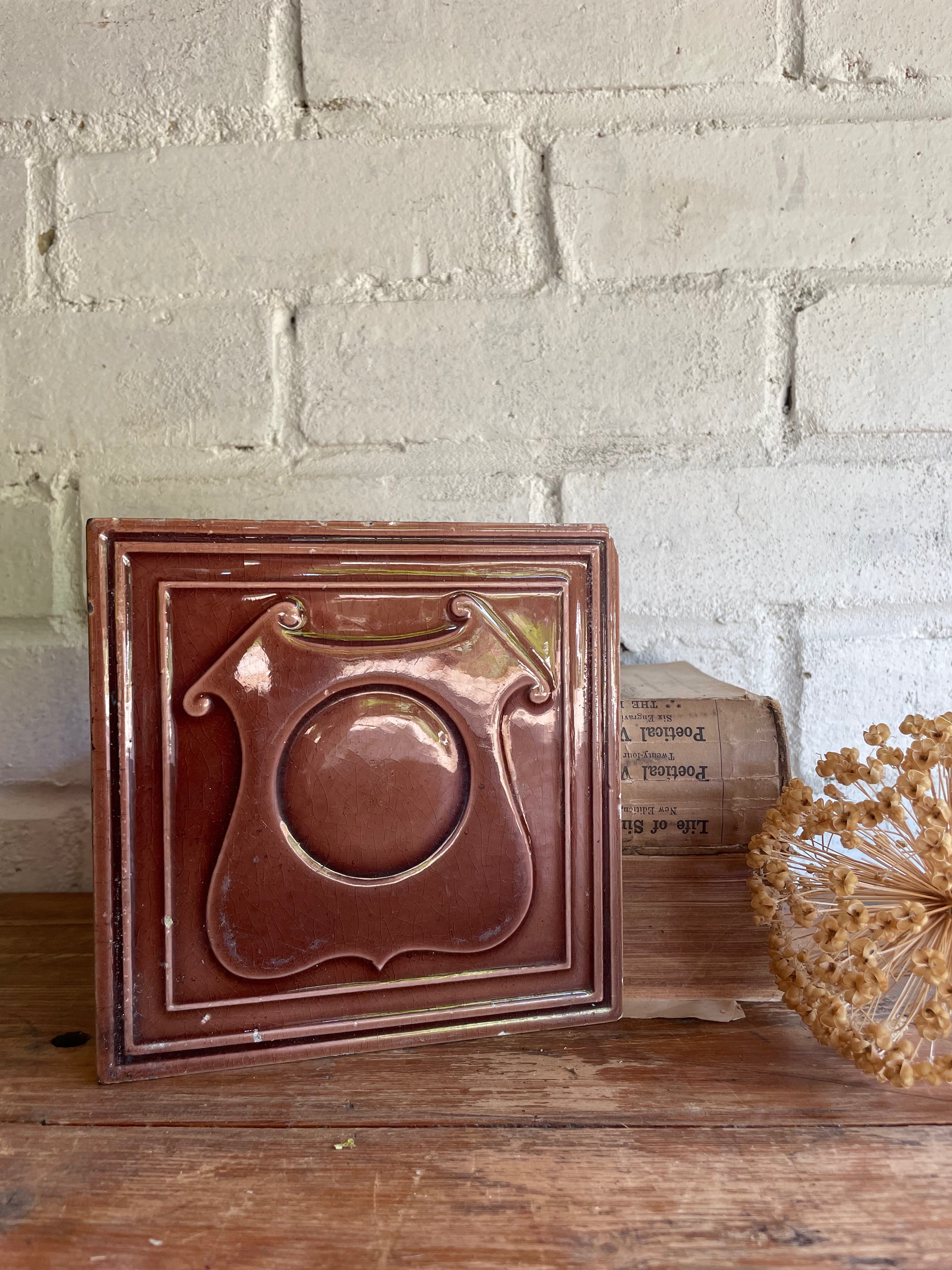 Victorian Pottery Tile