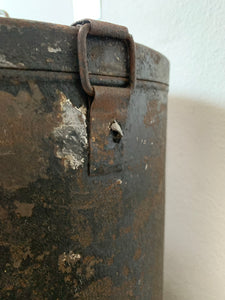 Large Vintage Metal Ballot Box