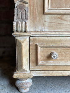 Victorian Pine Cabinet with Two Doors