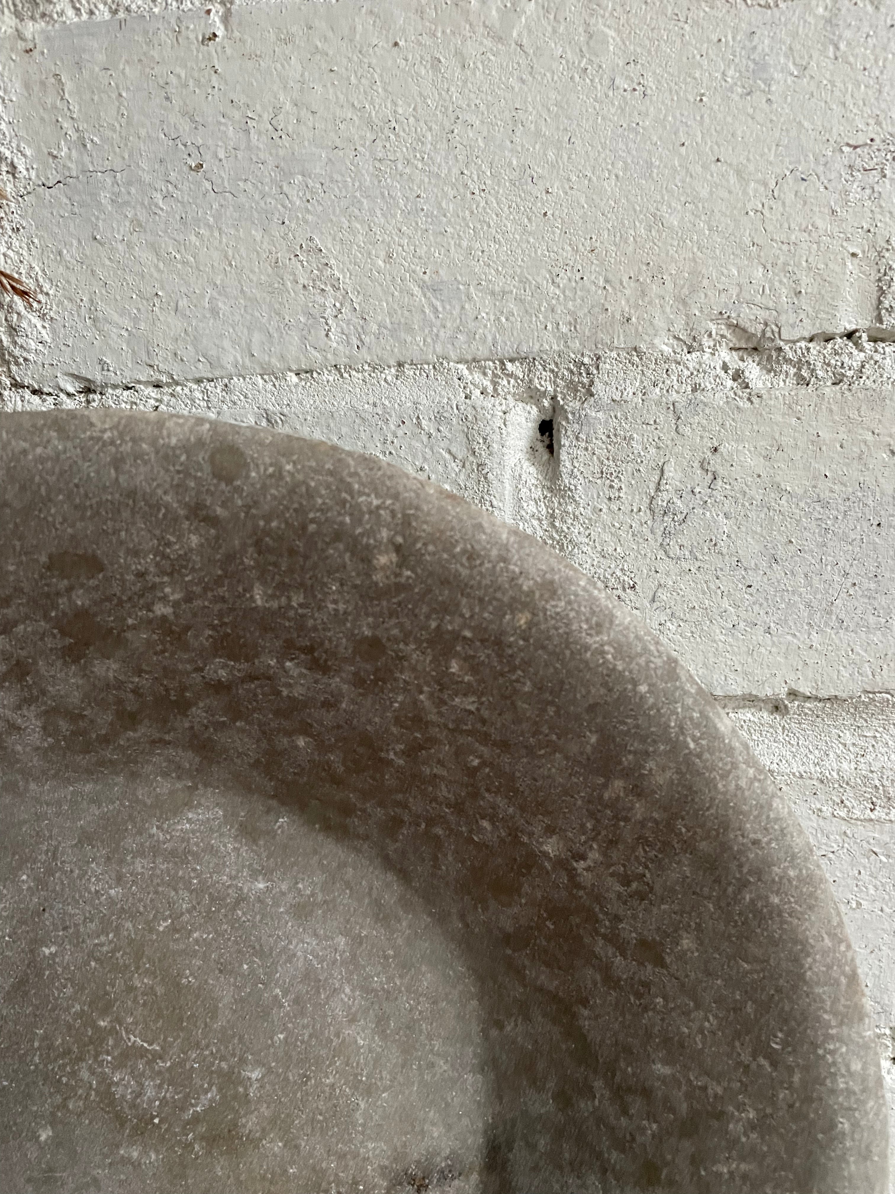 Large Antique Marble Bowl 5
