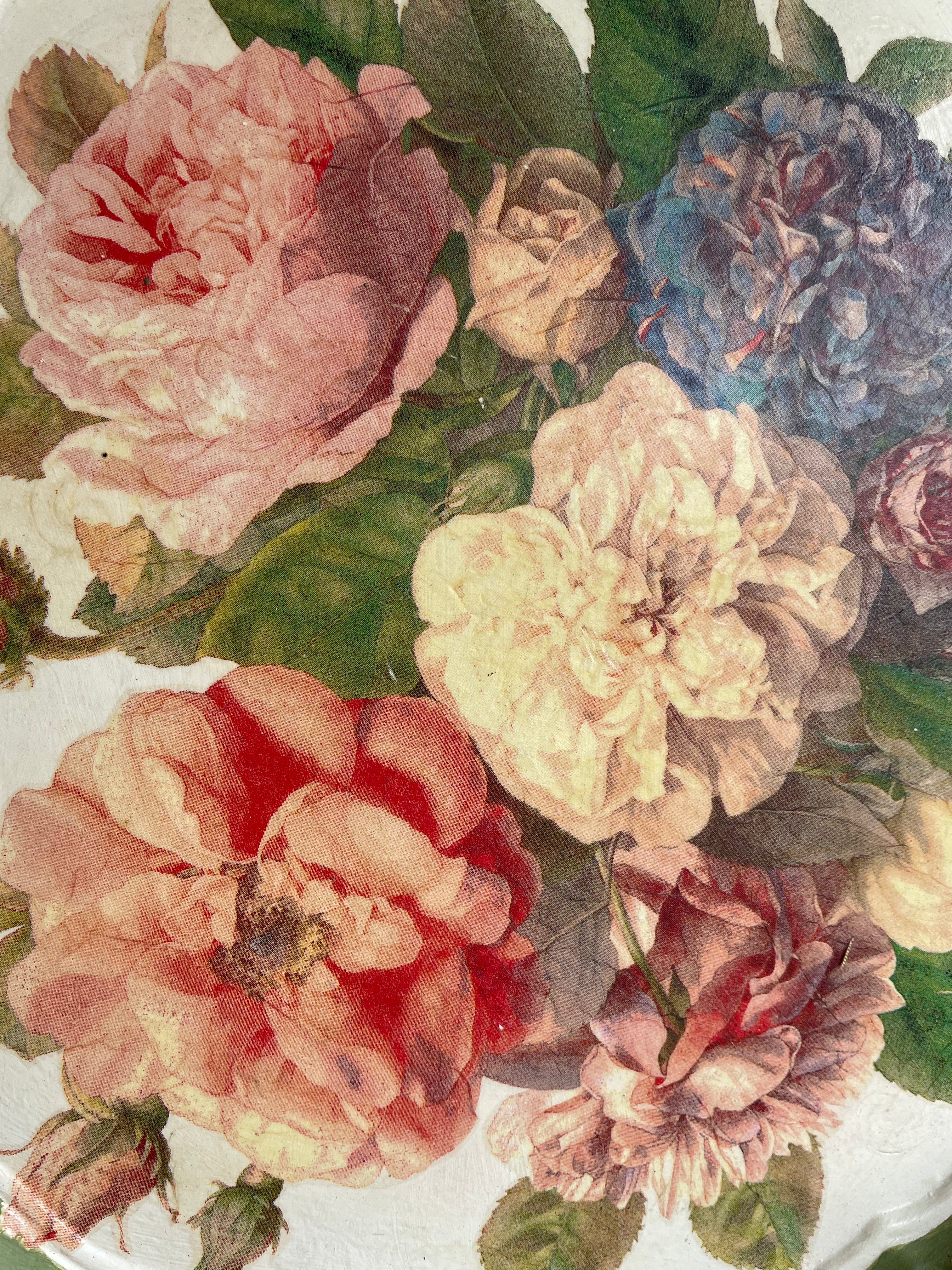 Decorative Floral Tray