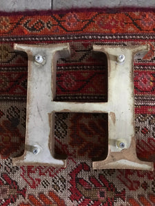 Rustic Stand-Alone Letter "H"