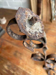 Belgian Wrought Iron Hanging Candelabra