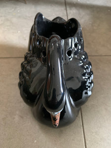 Black Ceramic Swan