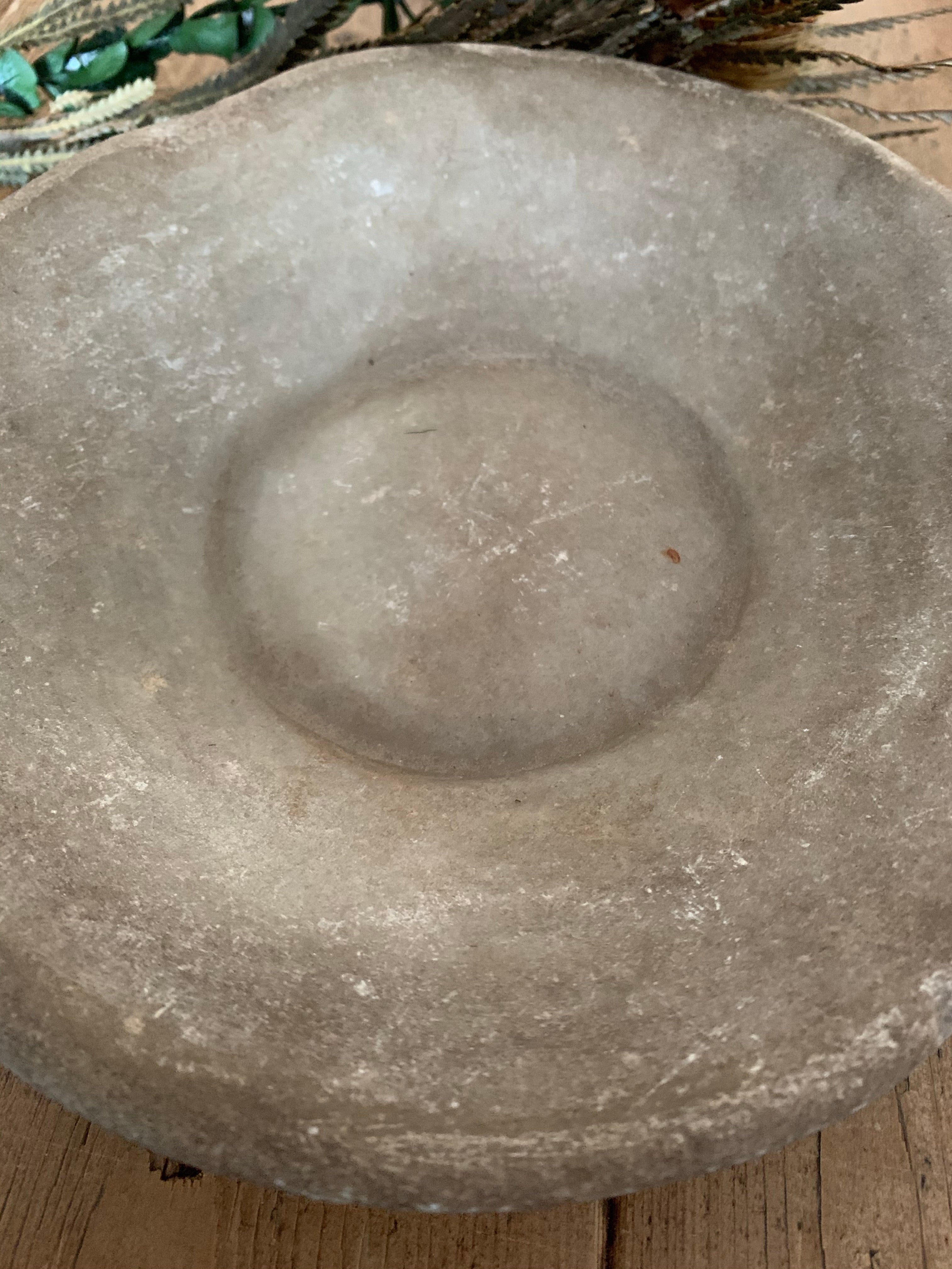 Small Antique Marble Stone Bowl 2