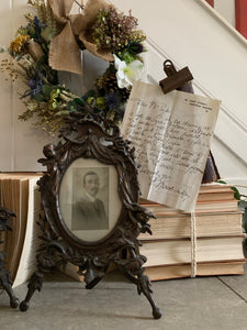 Antique Cast Iron Photo Frame 2