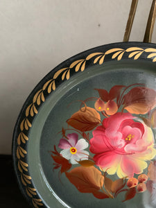 Small Vintage Toileware Plate 1