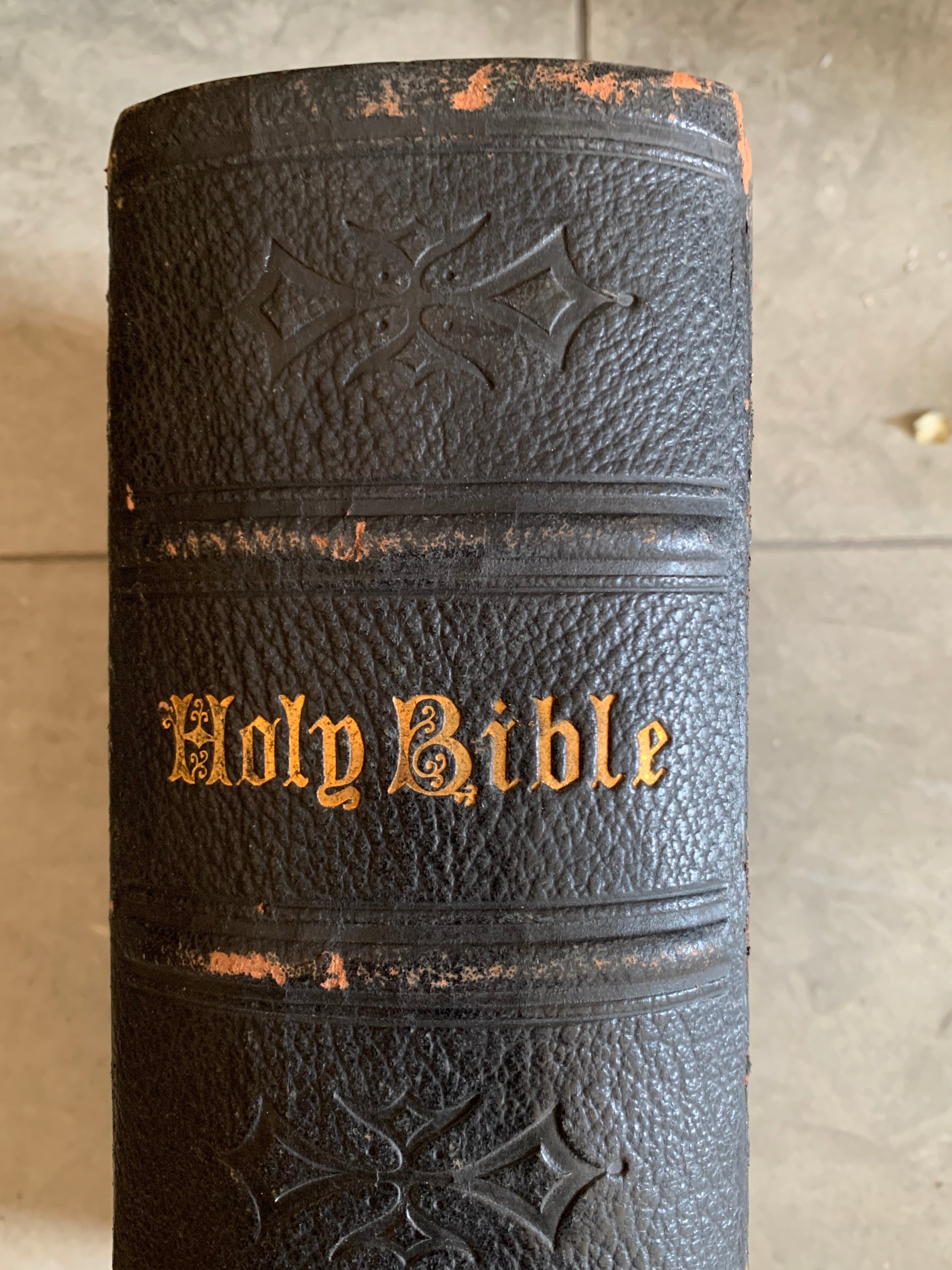 1800s Large Antique Family Bible