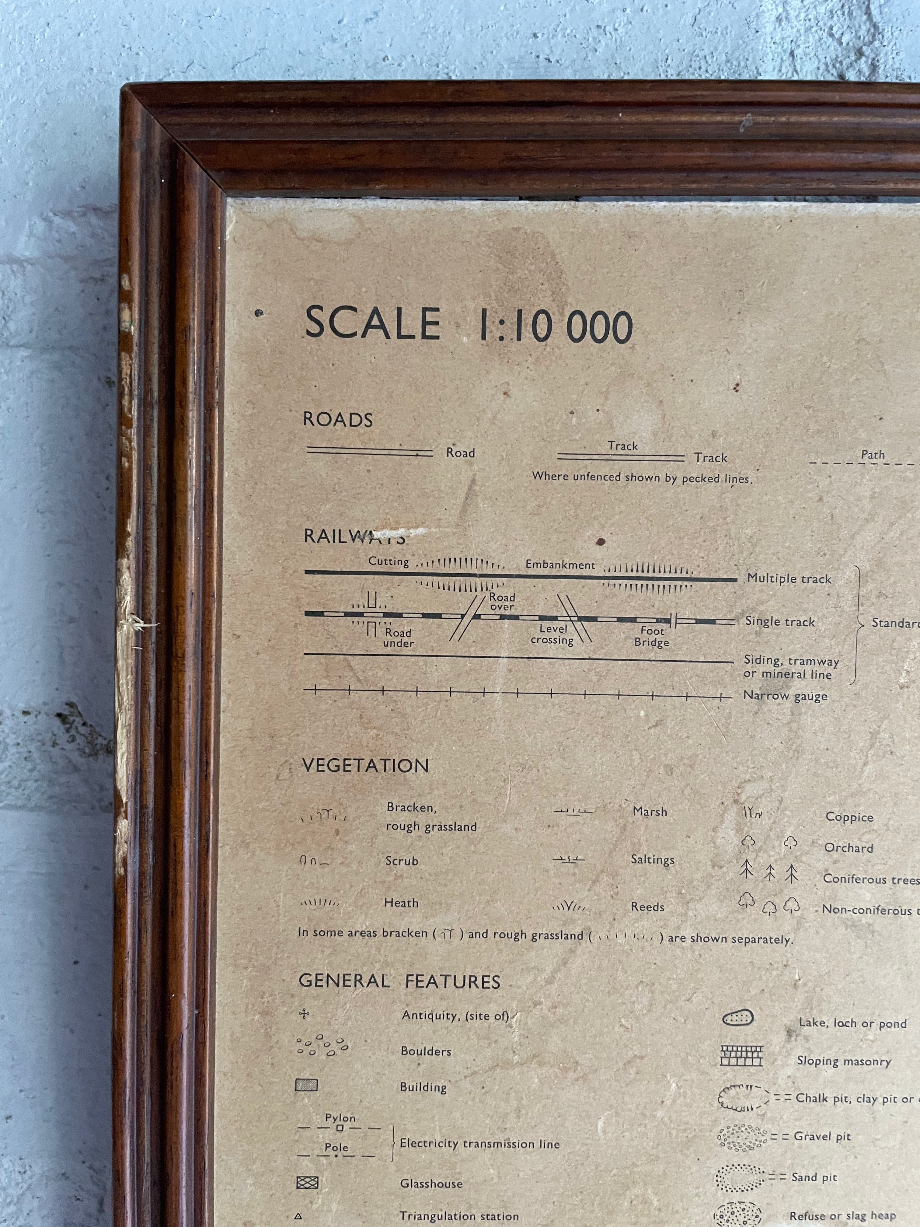Large Faded Map of East Sussex & Kent
