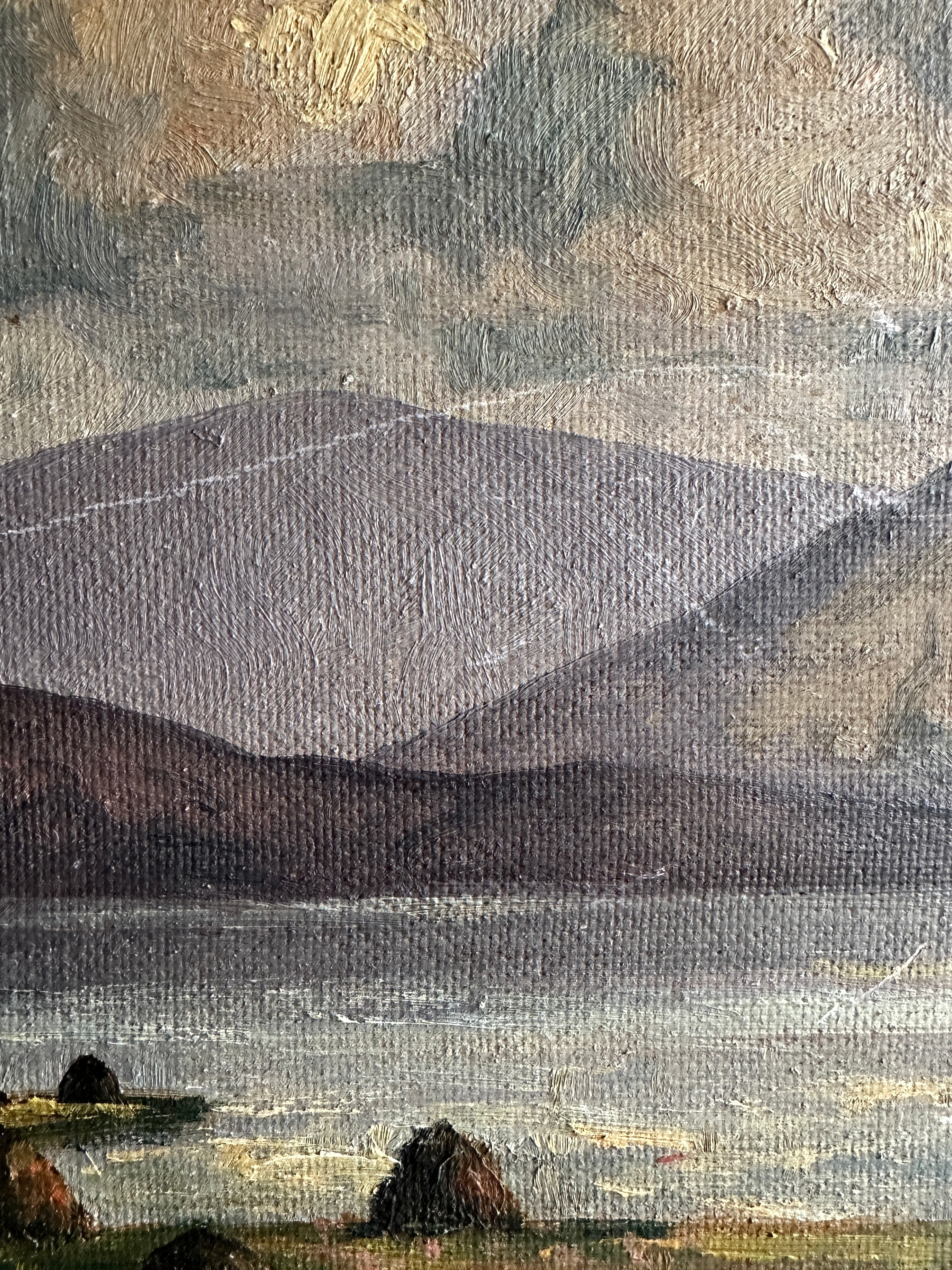 Gentle Landscape: Signed Oil on Board