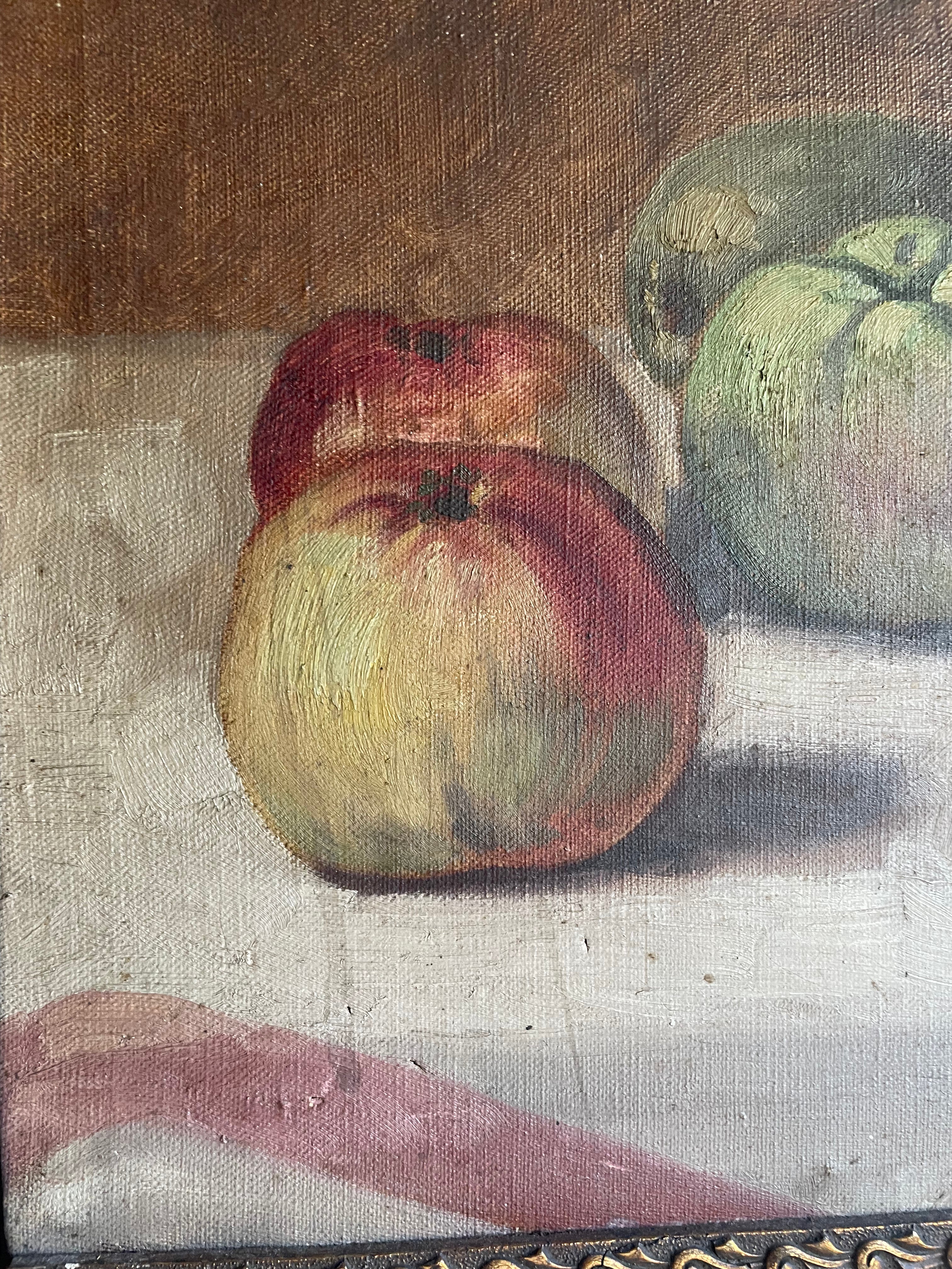 Still Life:  Antique Oil on Canvas