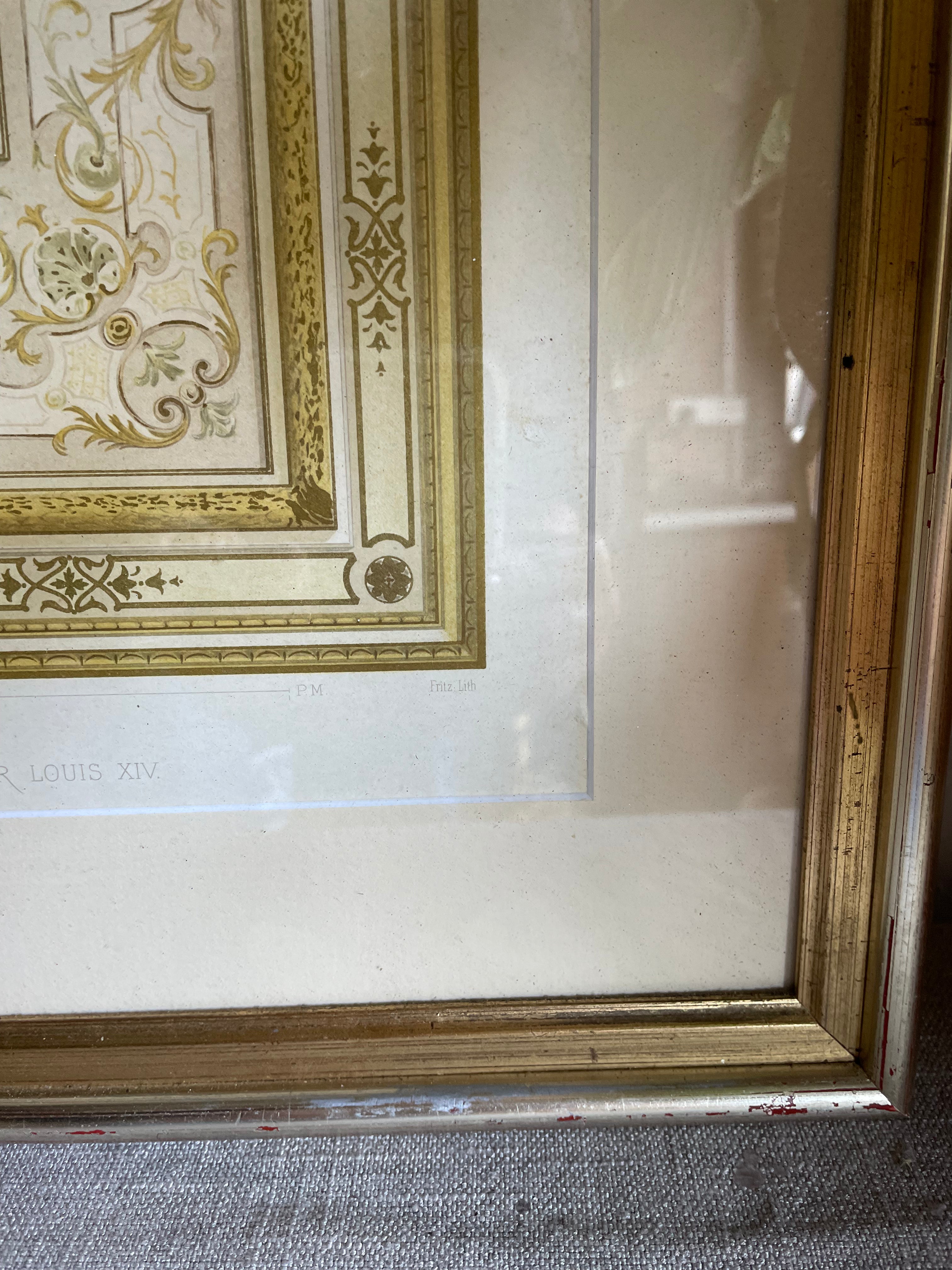 Antique Print No 4 of French Architectural & Ornamental Detail