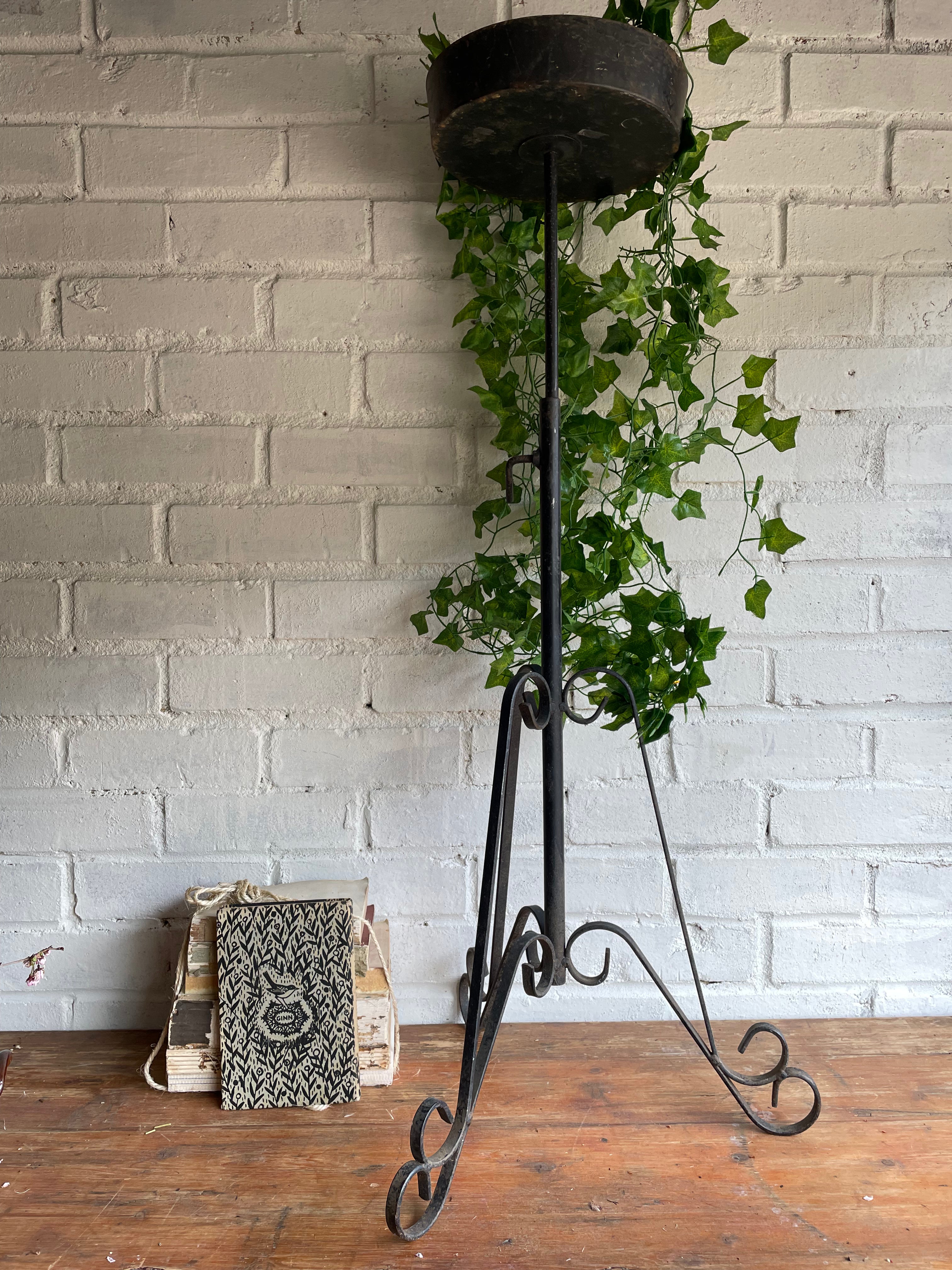 Floor-Standing Ironwork Plant/Candle Stand