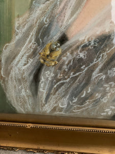 Early 1900s Pastel Portrait of a Lady