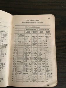 Tiny Old Leather Prayer Book